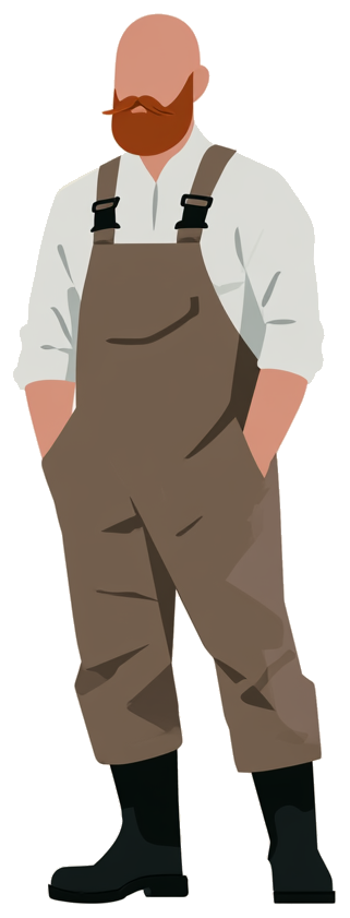 An illustrated portrait of Eli Good